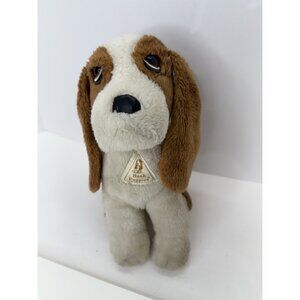 Vintage Hush Puppies Plush Sad Eyes Basset Hound Puppy Dog 11” Remco 1980s